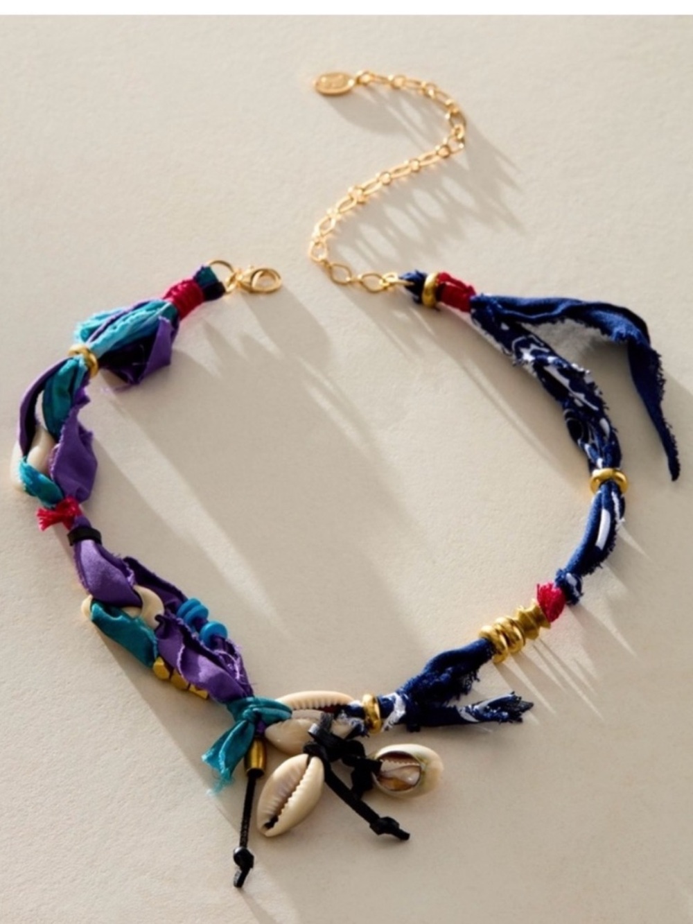 Free People Ariana Ost Alpha Choker In Blue Purple And Teal NWT